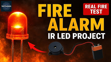 How I Made a Fire Alarm Using IR LED | Real Demo | Tinytronics