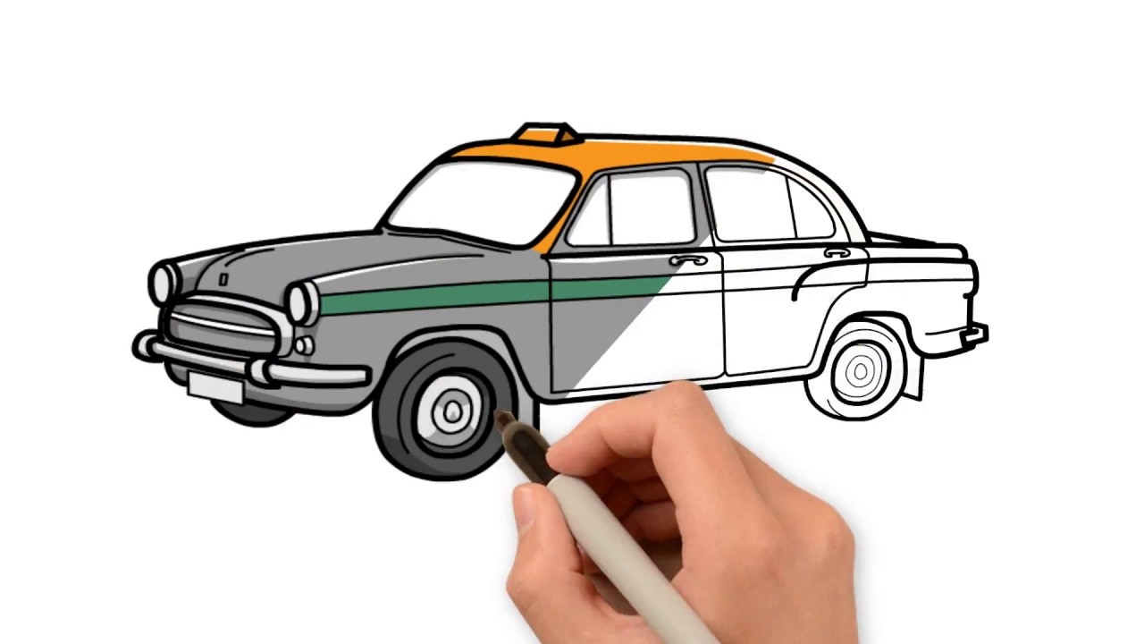 ambassador -hindustan motors, practice sketch | Car design, Automotive  design, Concept cars