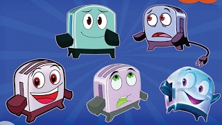 Cartoon Little Toaster Finger Family Nursury Rhymes Collection For Kids Funny Rhymes