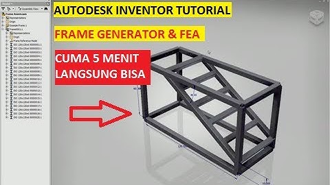 Autodesk Inventor tutorial - Frame Generator and Finite element Analysis