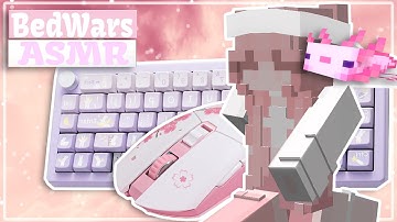 keyboard + mouse sounds | ASMR | Hypixel Bedwars | Shaders