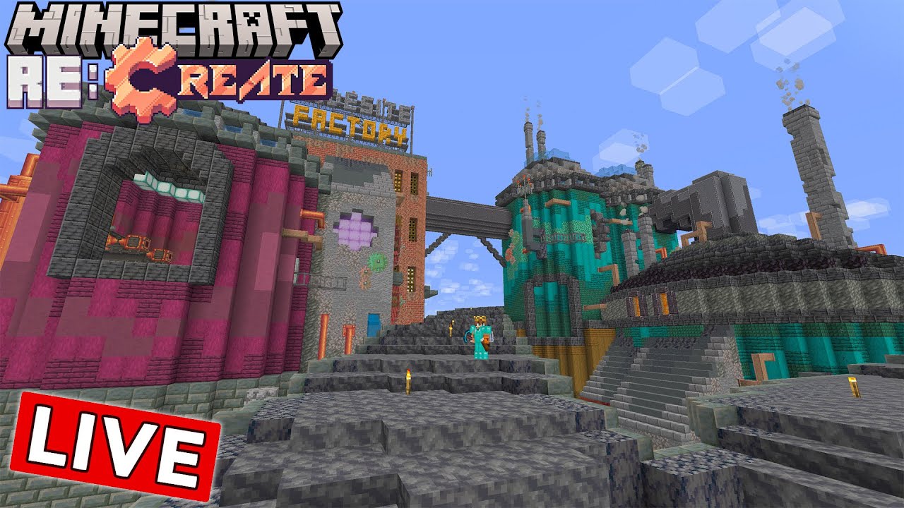 Material Gathering Grind :: Minecraft Re:Create SMP - YouTube