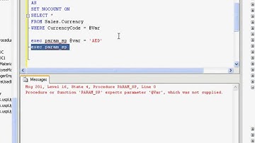 SQL 2008 Series: Introduction to Stored Procedures