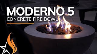 Moderno 5 Concrete Fire Bowl (by Prism Hardscapes)
