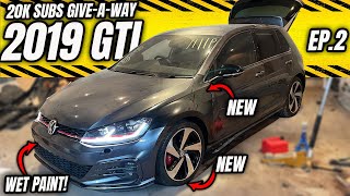 CAN I FINISH REBUILDING THIS WRECKED 2019 VW GOLF GTI BEFORE I HEAD TO BARBADOS!? - PART 2