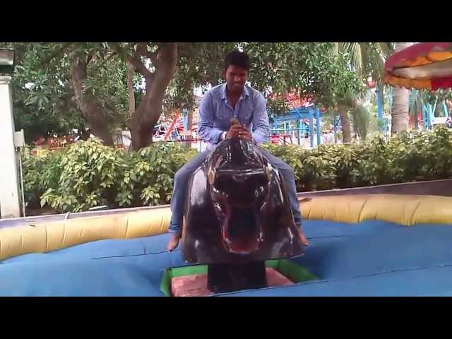 Prabhakaran bull ride @ VGP class=