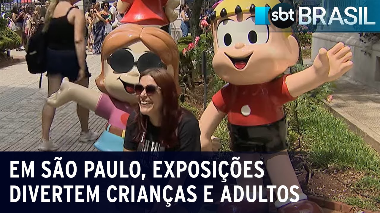 Em São Paulo, exposições divertem crianças e adultos | SBT Brasil (29/12/23)