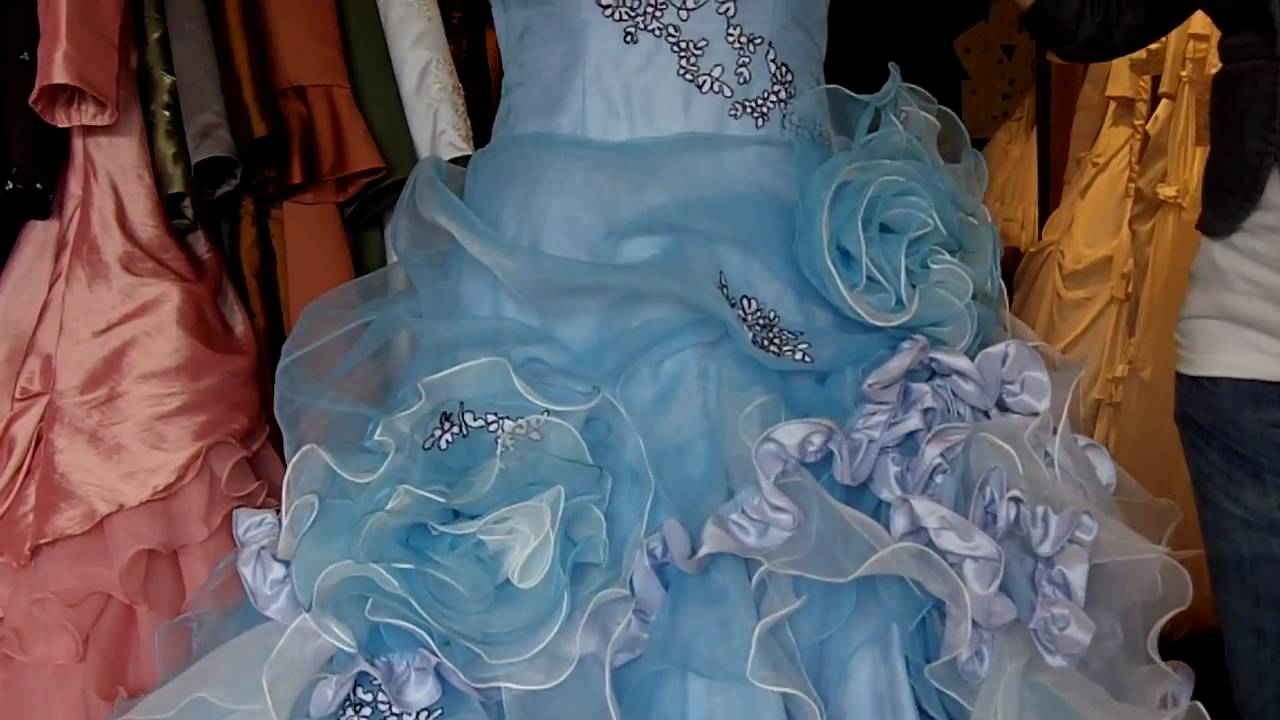 Light Blue Wedding Dress - YouTube WeddingDressFantasy.com