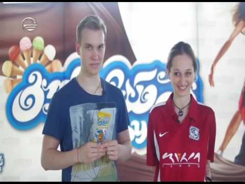 ოლიკო კობახიძე ს. კ. \"ზესტაფონის\" მაისურით. \"ცეკვავენ ვარსკვლავები