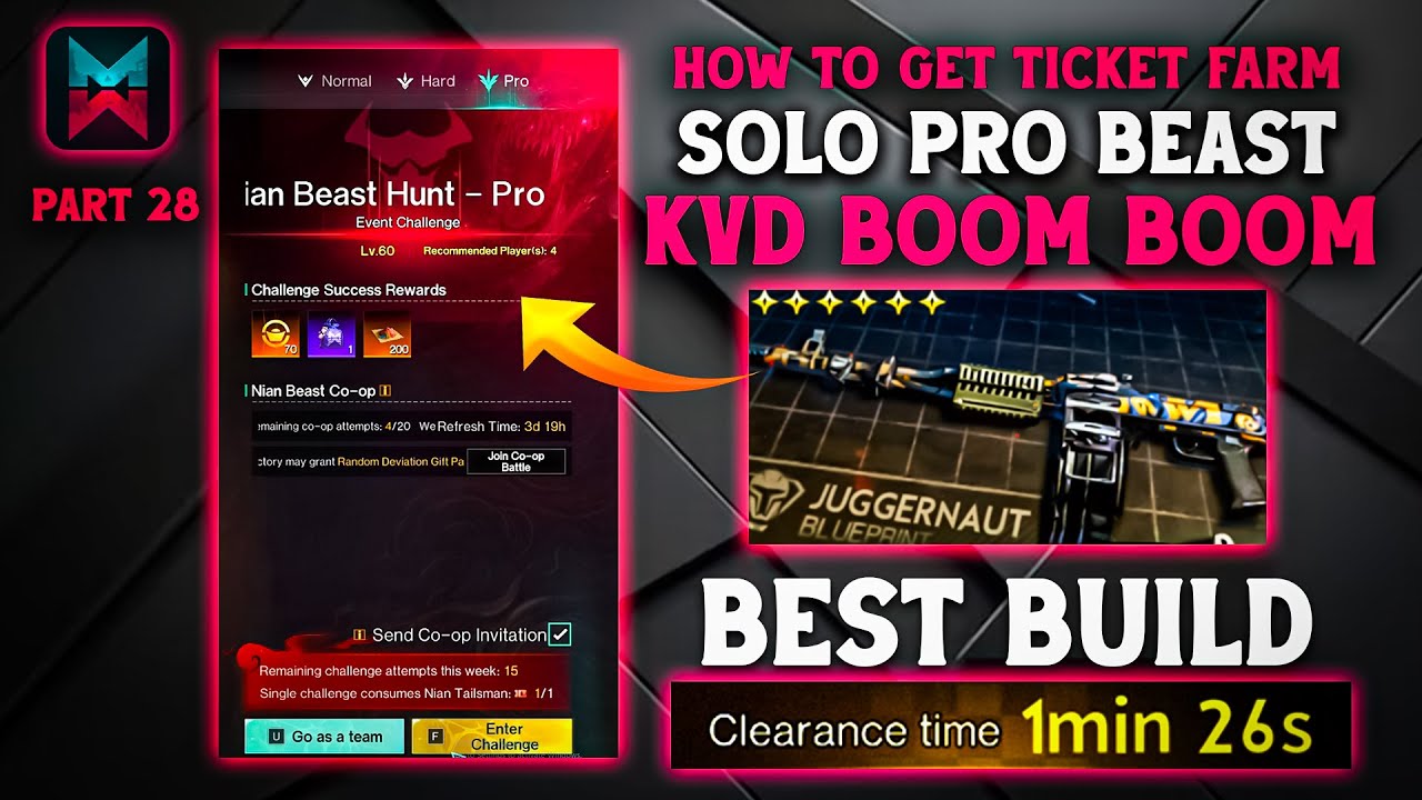 SOLO NIAN BEAST PRO MODE NO NEED CLASSIC MODS KVD BOOM BOOM🥶BEST BUILD GUIDE - ONCE HUMAN