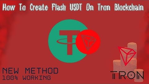 TRC20 Flash USDT Tutorial | How Flash Create USDT on Tron Blockchain