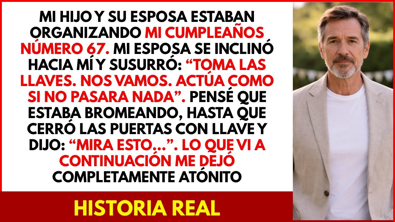 Mi hijo estaba preparando una fiesta para mí cuando mi esposa dijo: “Algo no está bien… mira esto.”