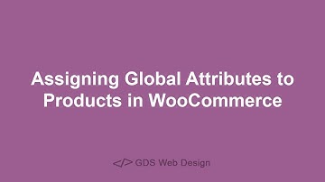 Assigning Global Attributes to Products in WooCommerce