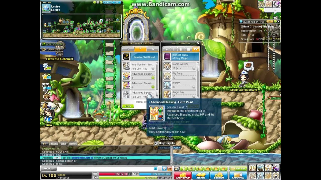 MapleStory Hyper Skills(lv185) YouTube
