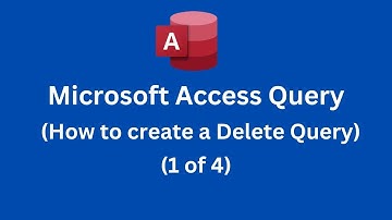MS Access Query - How to Create a Delete Query #roger #databasemanagement #msaccess #query