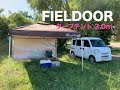 FIELDOOR ワンタッチタープテント G03 3.0m 開封して1人で組み立てそして休憩♪