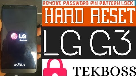 LG G3 Hard Reset / How To Remove ( Pin,Pattern,Password ) Lock On lg 
