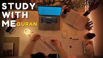 2-Hour Study With Me | Quran recitation | Lofi Quran | Pomodoro 50/10 | Study with quran | ادرس معي