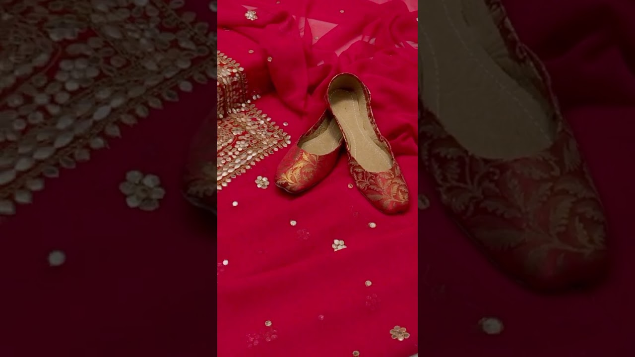 Chiffon Fabric Gota work  shirt and Dupata 2pc 