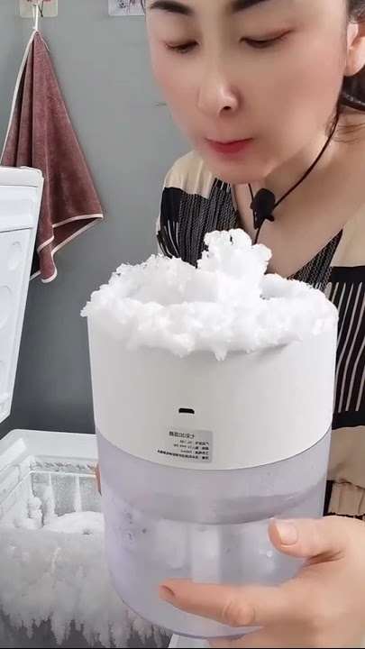 Crunchy Humidifier Ice... Freezer Frost ASMR, Ice Eating ASMR Crunchy Hard Ice #iceeatingasmr #asmr