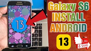 Samsung Galaxy S6 Install Android 13 CrDroid Rom Full Installation Tutorial &amp; Quick Review