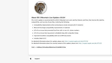 OSX Mountain Lion 10.8.4 - UPDATE