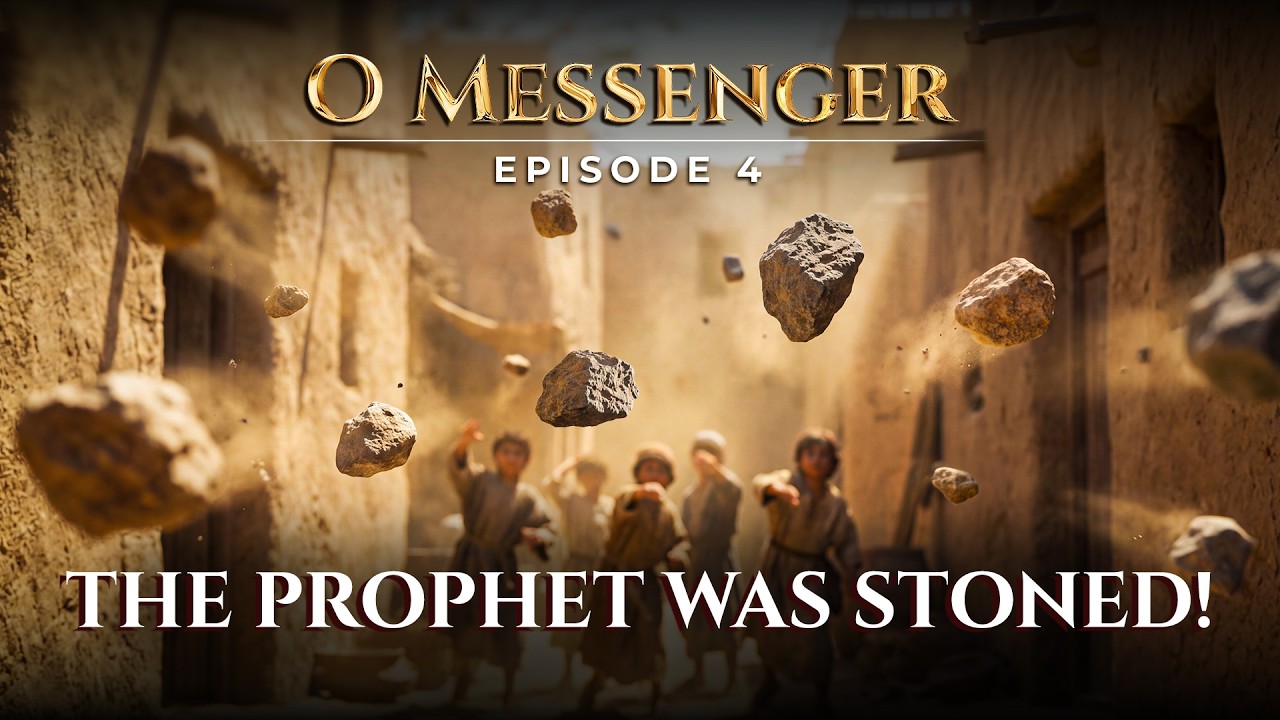 Пророка побивали камнями на протяжении 2 миль (Таиф) — Визуализировано ИИ — О Посланник | Ср. 4