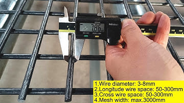 8mm, 50*50mm, 3m width reinforcing and road wire mesh welding machine