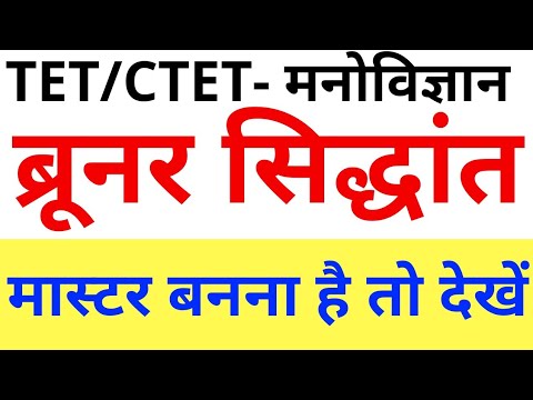 Tet/ctet #ब्रूनर सिद्धान्त चुटकी में सबसे महत्वपूर्ण #brooner theory मनोविज्ञान