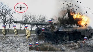 Russia sent new tanks to attack, How Ukraine FPV Drones Secretly blow up Russian tanks