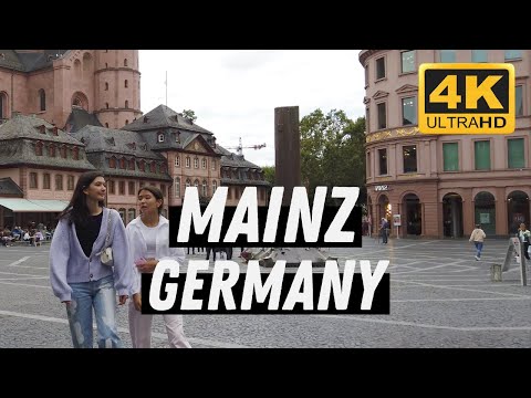 Mainz - Germany I 4K I Summer Walking Tour ☀️