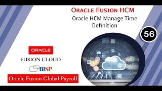 Oracle HCM Manage Time Definition | Oracle HCM Payroll | Oracle HCM Payroll Manage Time Definition
