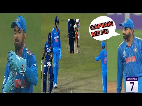 Rohit Sharma shocked when Kl Rahul directly took the DRS call in Ind vs Sl match