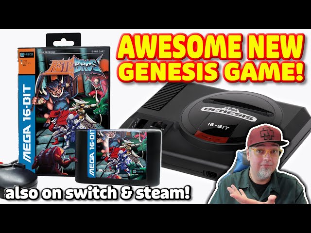 This NEW SEGA Genesis Game Got Me HOOKED! Astebros Also On Nintendo Switch & Steam!