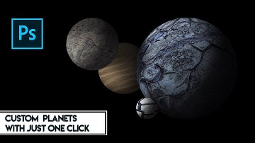 Create Custom 3D Planet in Photoshop with just 1 Click - Photoshop Tutorial[2018]