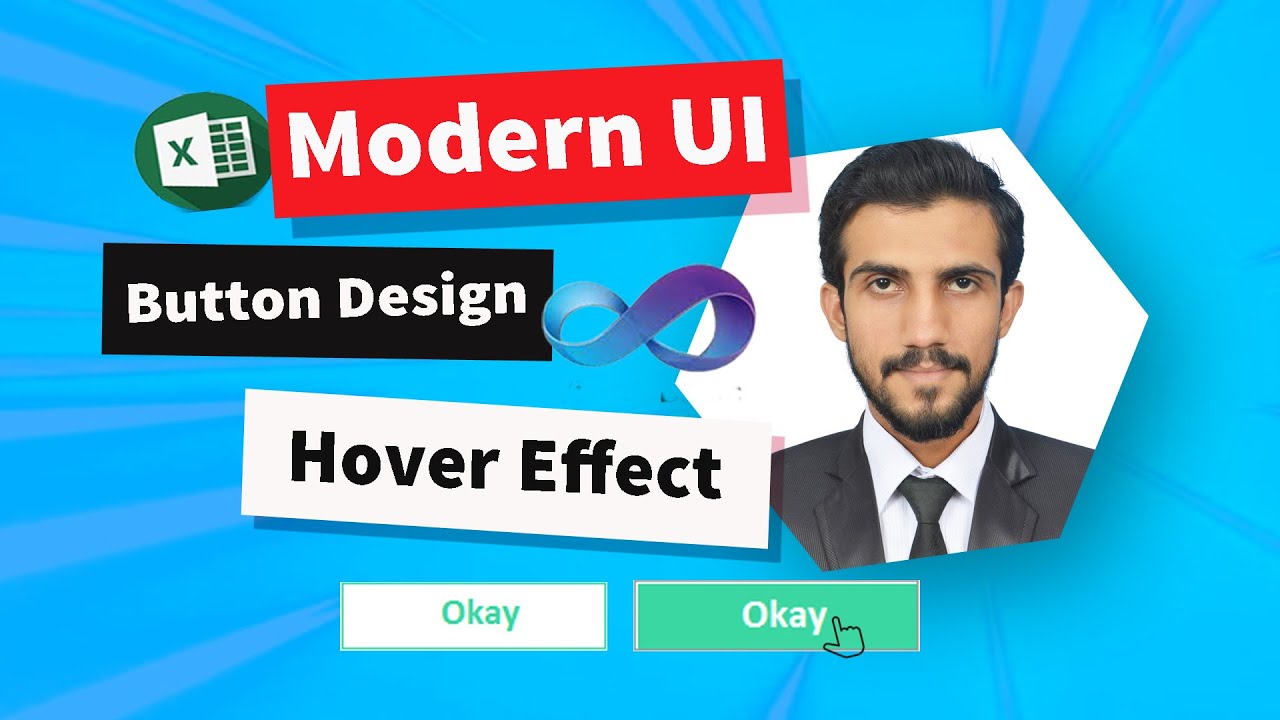 Modern Userform buttons design with Hover and sunken effect - Custom UI ...