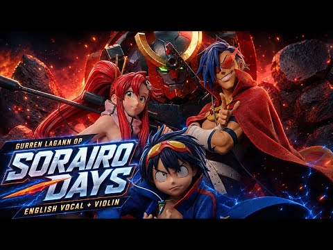 Sorairo Days (Gurren Lagann OP) | English Vocal & Violin Cover | SAKURA (AI Singer)