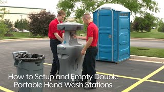 How to Set Up and Empty Double Portable Hand Wash Stations by Uline 446 views 4 months ago 1 minute, 16 seconds