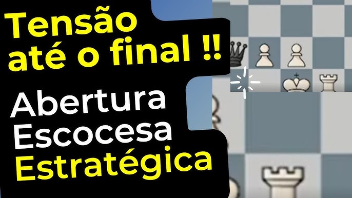 ARMADILHA NA ABERTURA ESCOCESA COM SOM E ANÁLISE #shorts #xadrez #chess