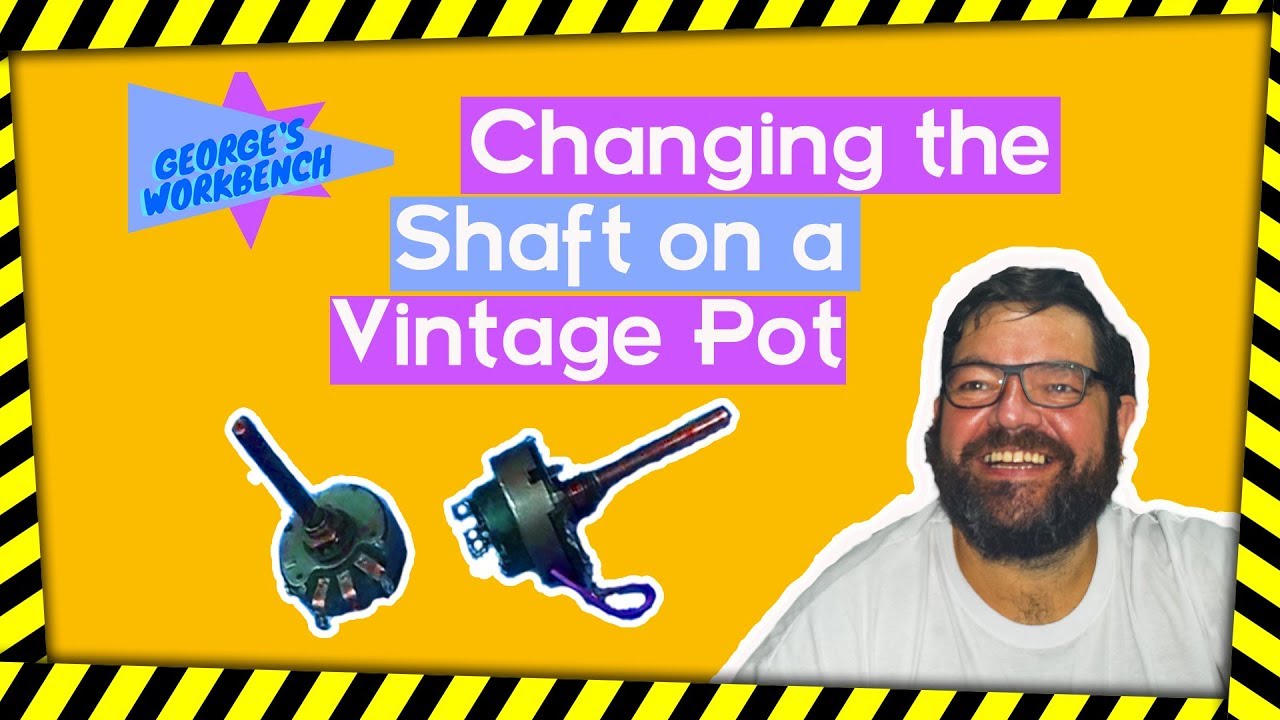 How to change the shaft on a vintage potentiometer