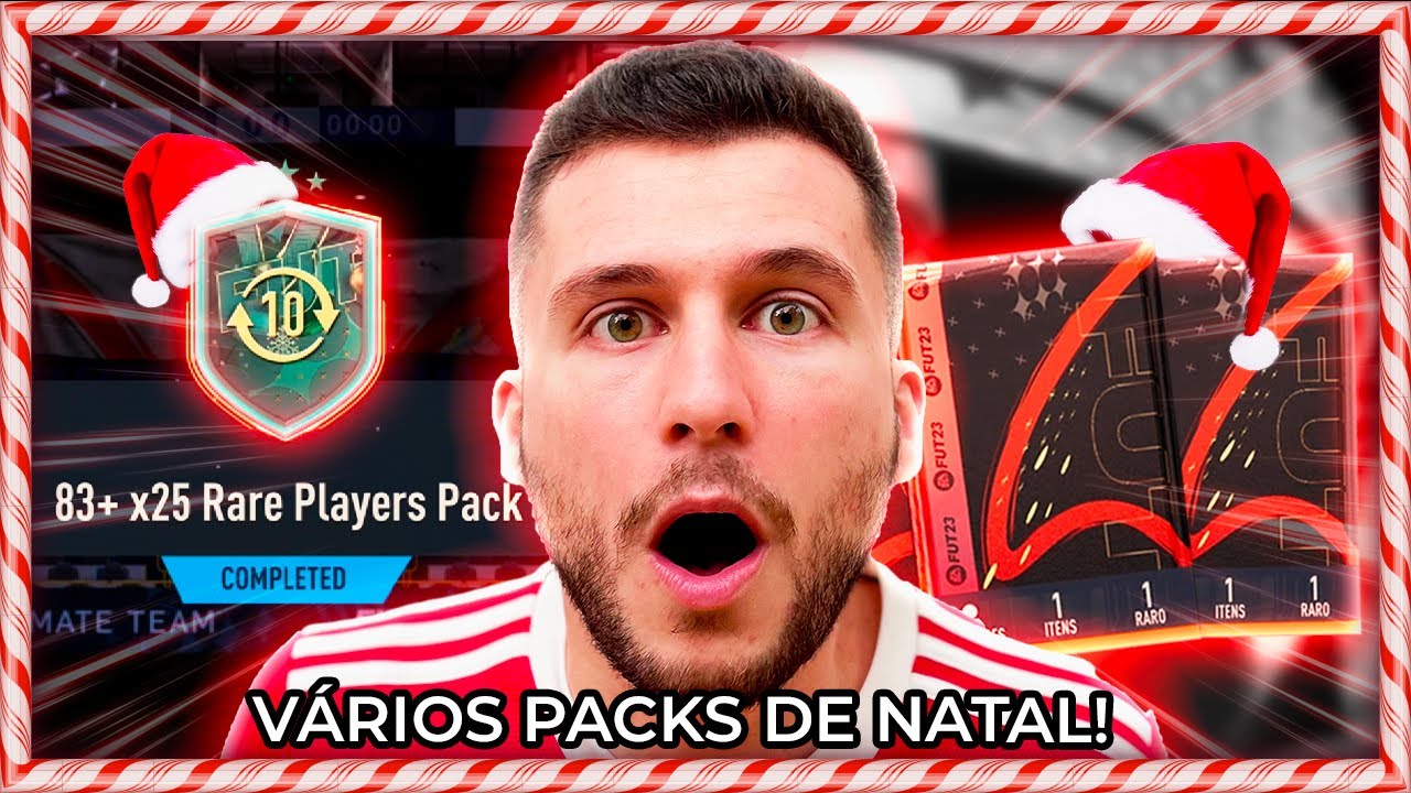 ABRI + DE 20 PACKS/TROCAS DE NATAL!! SERÁ QUE VALE A PENA? FIFA 23 - UT