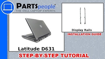 Dell Latitude D631 (PP18L) Display Rails How-To Video Tutorial