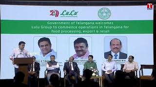 Minister KTR Speech At LULU Group Meeting at ITC Kakatiya,Begumpet | T News