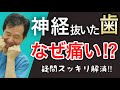 【神経抜いた歯なぜ痛い⁉︎】歯医者がわかりやすく解説【根幹治療・歯の神経を取る・痛い・しみる・腫れる・膿】
