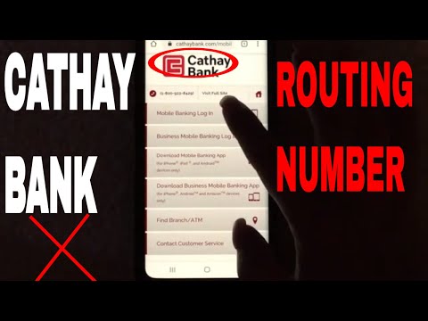 ✅  What Is Cathay Bank Routing Number?  ?