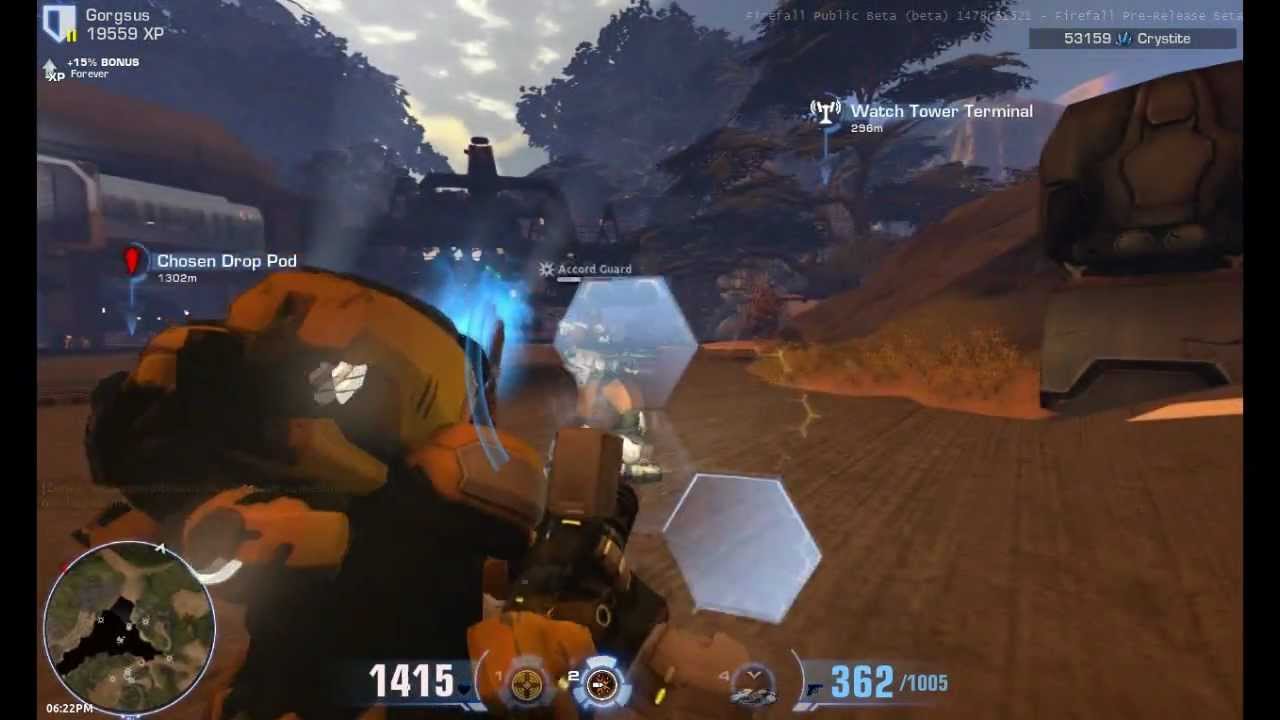 Firefall - Brontodon Vs. Accord Guards [Gameplay] - YouTube