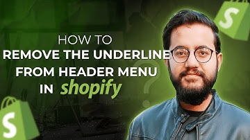 How To Remove Underline From Header Menu in Shopify (Clean Navigation Look)
