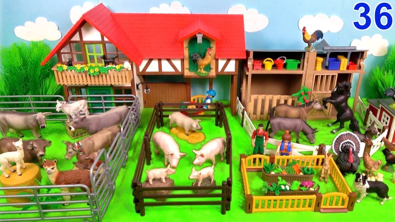 sea of thieves Farm Animal Toys For Kids Learn Animal Names and Sounds Learn Colors with Animals 36