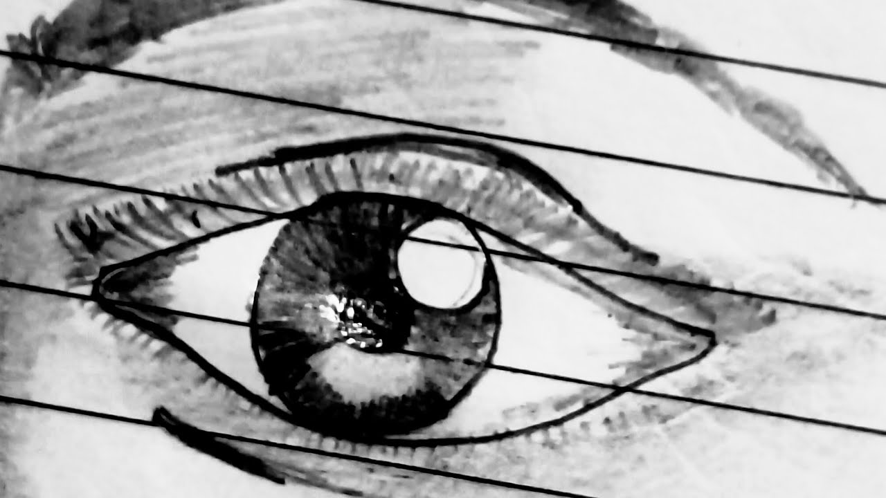 easy eye drawing tutorial YouTube