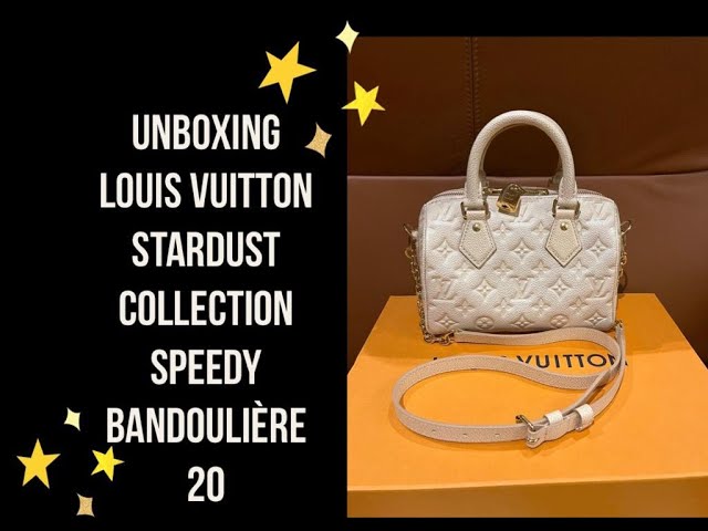 Louis Vuitton Speedy 20 Bandouliere, Stardust Beige, New in Box - GA001